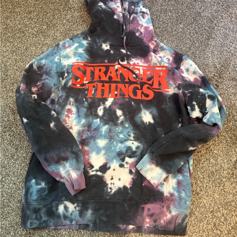 Hot Topic Stranger Things Tie-Dye Hoodie